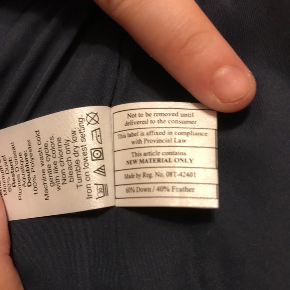 J. Crew Down Puffer Vest Navy Blue Size Small - Picture 5 of 7